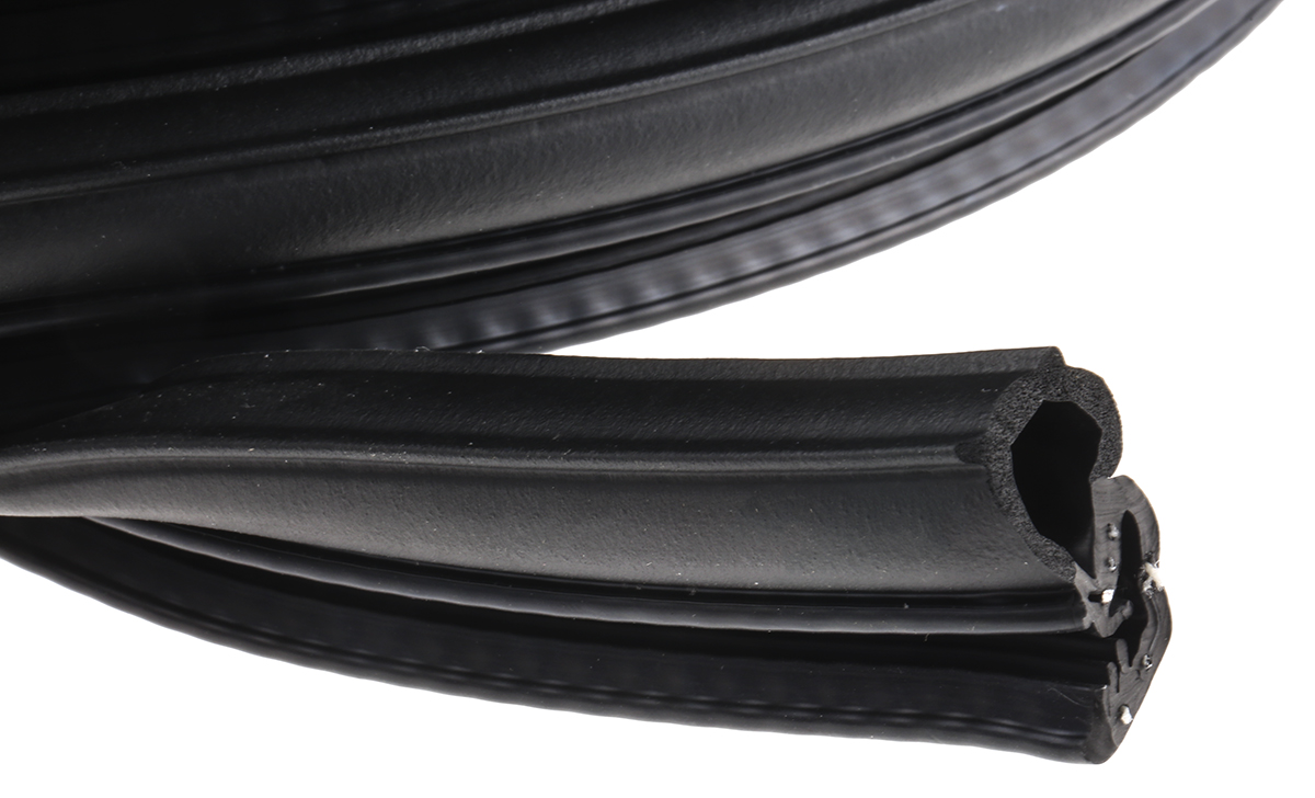 RS PRO Black EPDM  Edging Strip, 20m