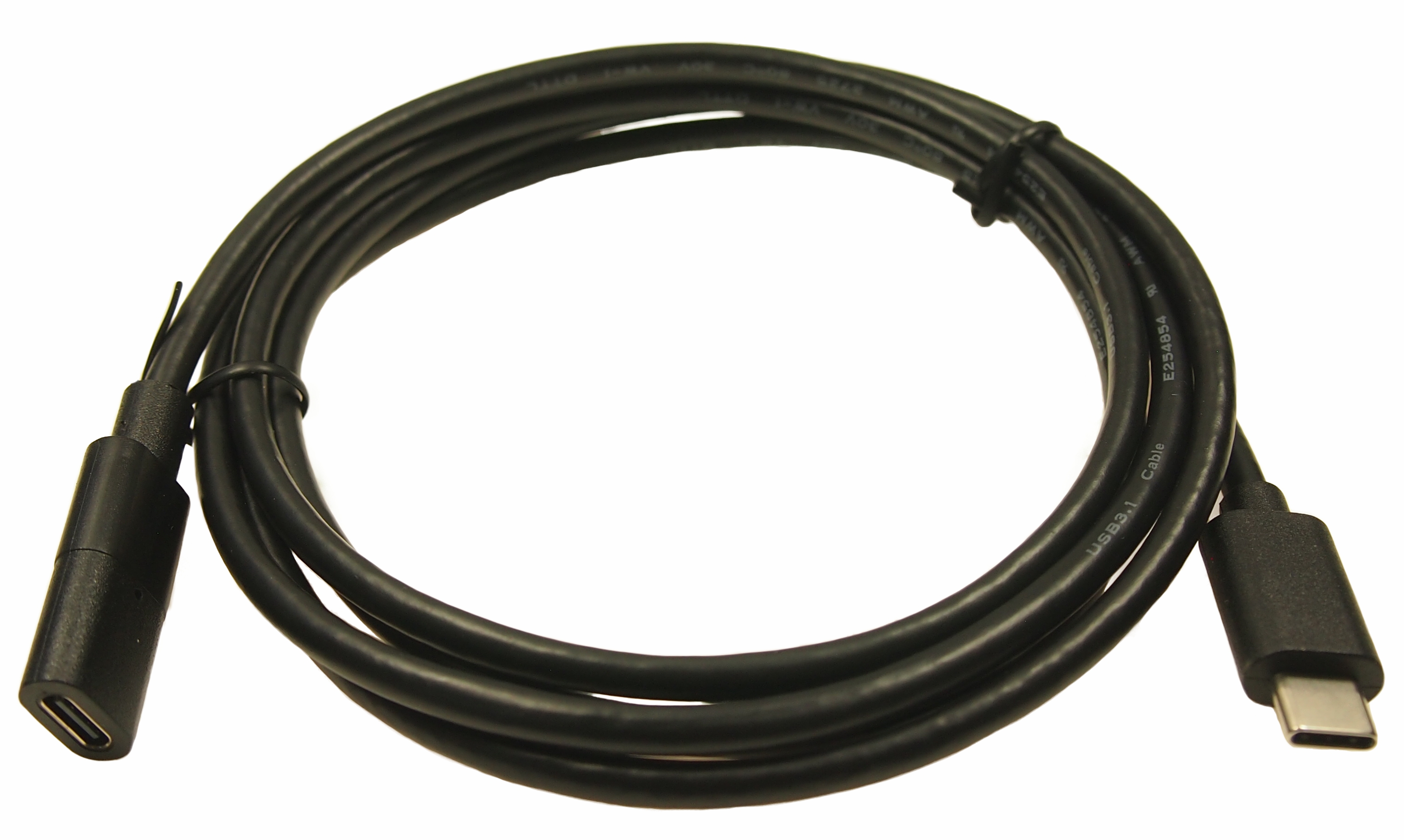 RS PRO USB 3.1, Male USB C to Female USB C, 1.5m