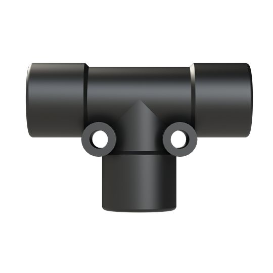 T Piece, Conduit Fitting, 10mm Nominal Size, Polyamide 6, Black