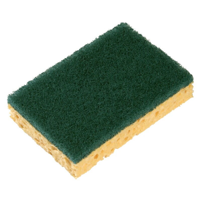 Spontex Blonde, Green Scourer 130mm x 84mm x 28mm, for Cleaning Use
