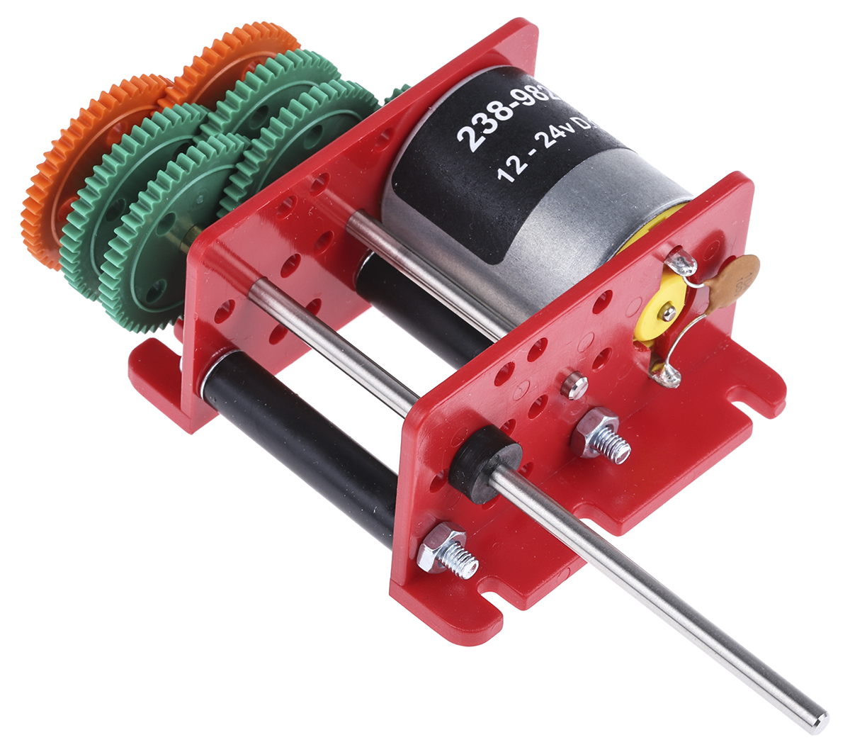 RS PRO Brushed Geared DC Geared Motor, 1.62 W, 12 → 24 V dc, 5 mNm, 2 → 4199 rpm, 2mm Shaft Diameter