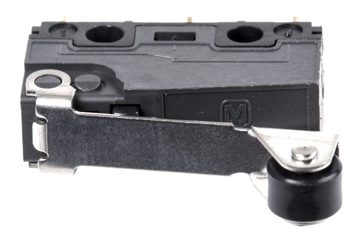 Panasonic Roller Lever Micro Switch, Solder Terminal, 5 A @ 250 V ac, SP-CO