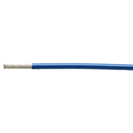 TE Connectivity 100G Series Blue 1 mm² Hook Up Wire, 17 AWG, 19/0.25 mm, 100m, LSZH Insulation, 100G0111-1.00-6