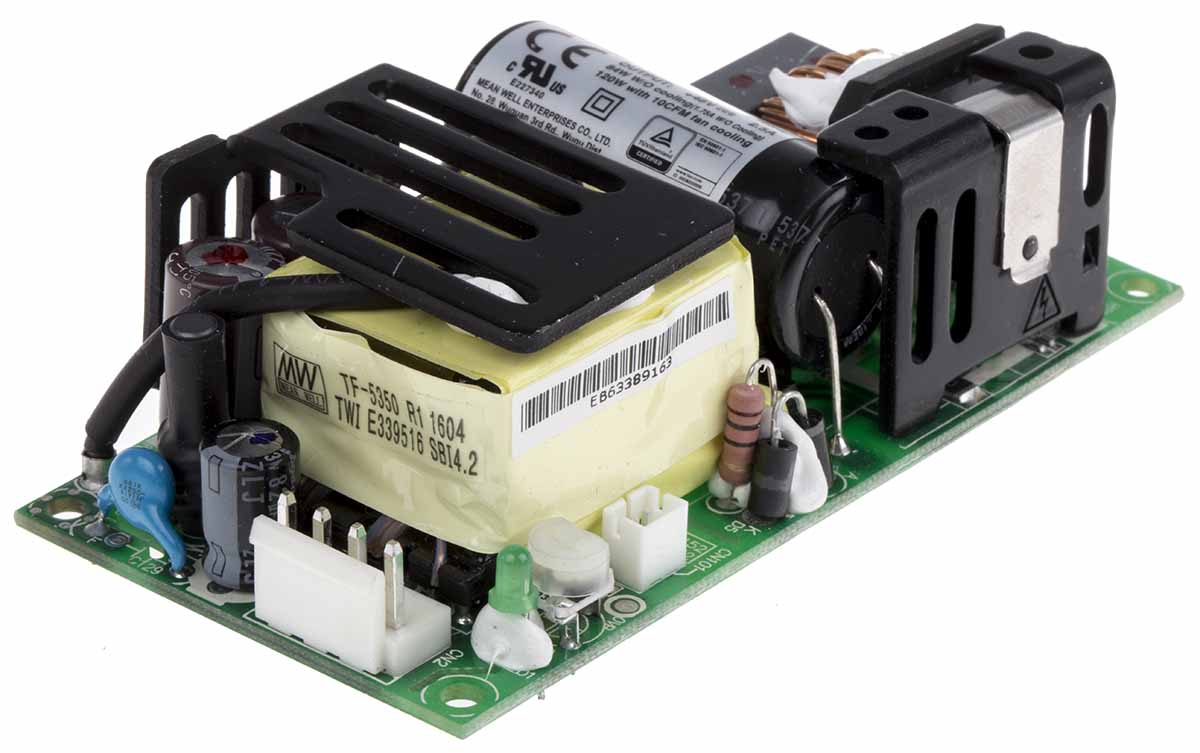 MEAN WELL Switching Power Supply, RPS-120-48, 48V dc, 2.5A, 84W, 1 Output, 113 → 370 V dc, 80 → 264 V ac