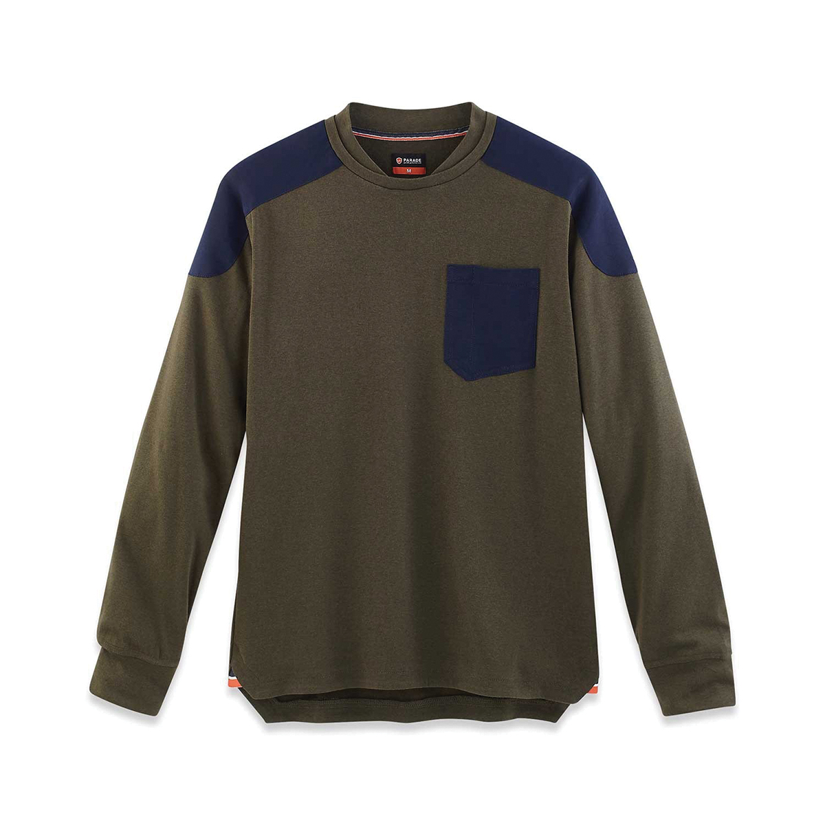 Parade Khaki Polyester Long Sleeve T-Shirt, UK- M, EUR- M