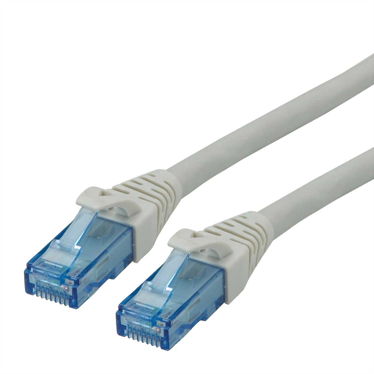Roline, 10m Cat6a, Grey RJ45 to Male RJ45 Male, U/UTP Unshielded, Terminated LSZH Sheath
