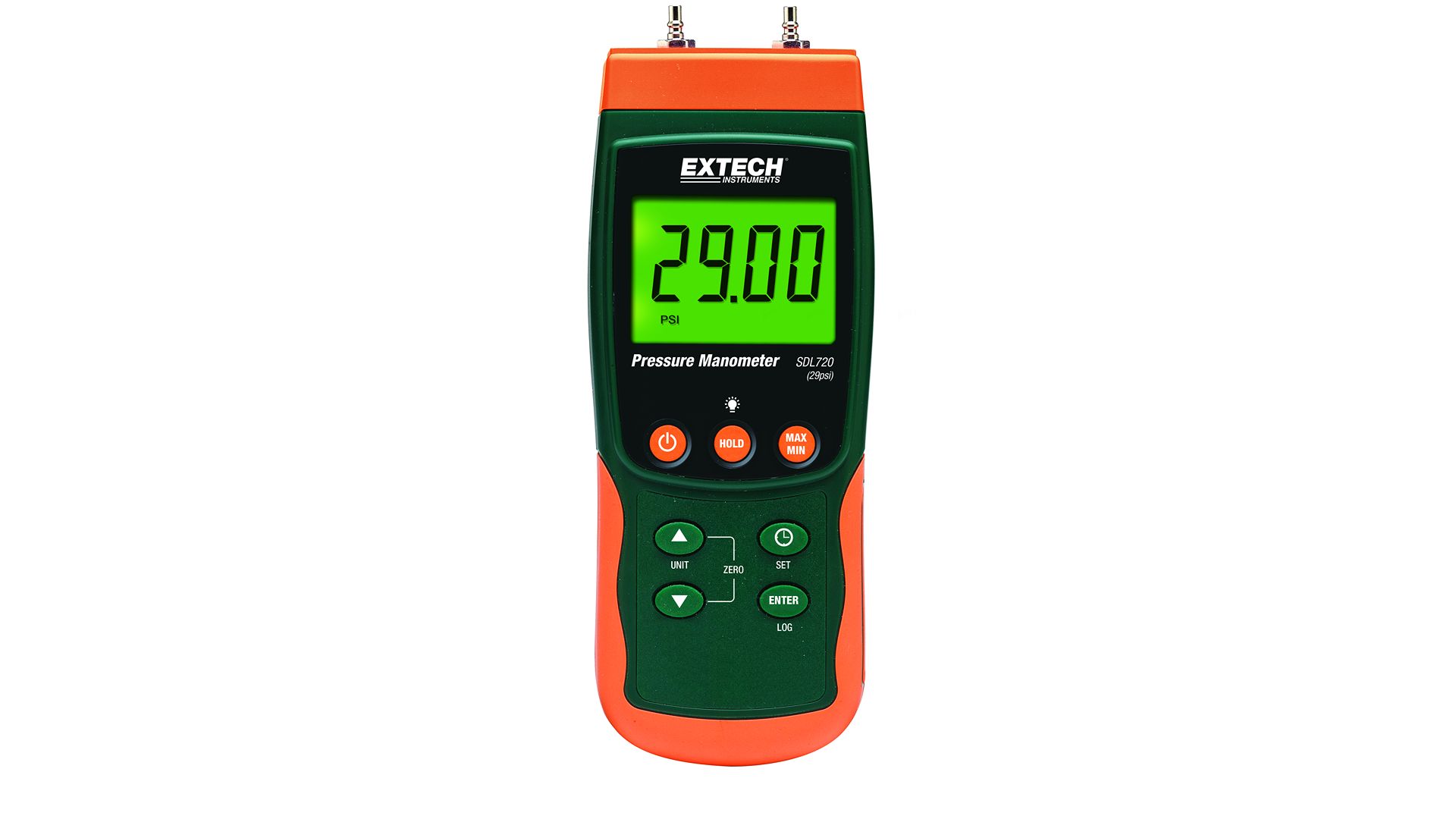 Extech SDL720 Differential Manometer With 2 Pressure Port/s, Max Pressure Measurement 29psi