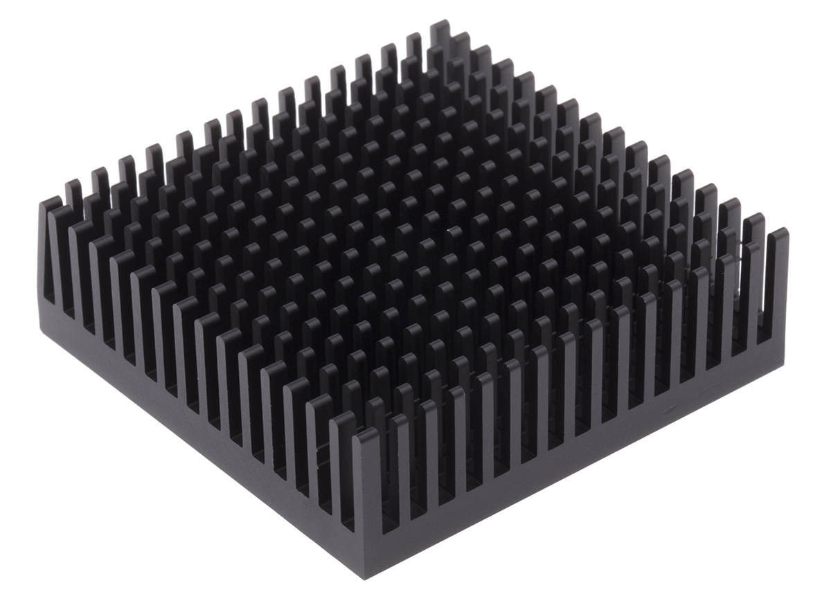 Fischer Elektronik Heatsink, Universal Square Alu, 7K/W, 53.3 x 53.3 x 16.5mm, Adhesive Foil, Conductive Foil