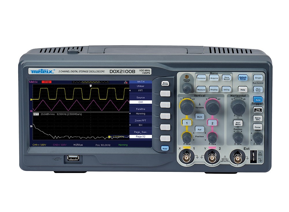 Metrix DOX 2000B Series, 100 MHz Benchtop Digital Oscilloscope Oscilloscope, 2