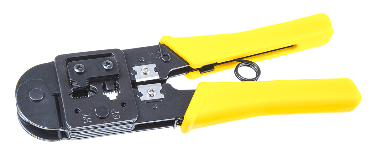 Ideal Hand Ratcheting Crimp Tool for BT Connectors, RJ11 Connectors, RJ12 Connectors