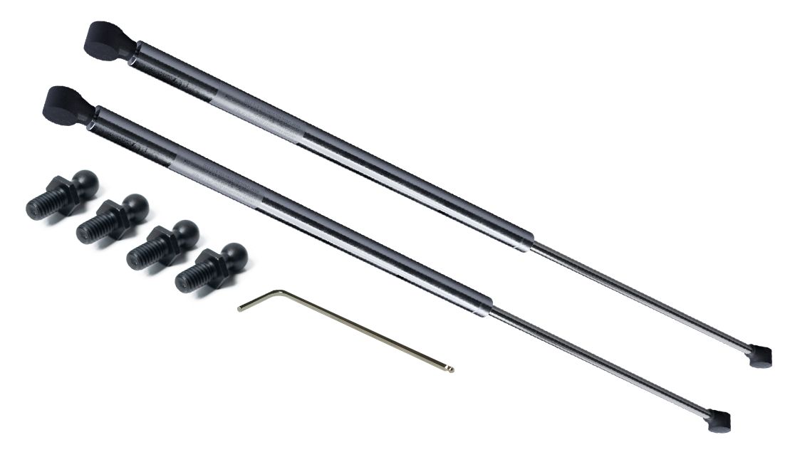 RS PRO Stainless Steel Gas Struts, with Ball & Socket Joint, 505.0mm Extended Length, 200.0mm Stroke Length