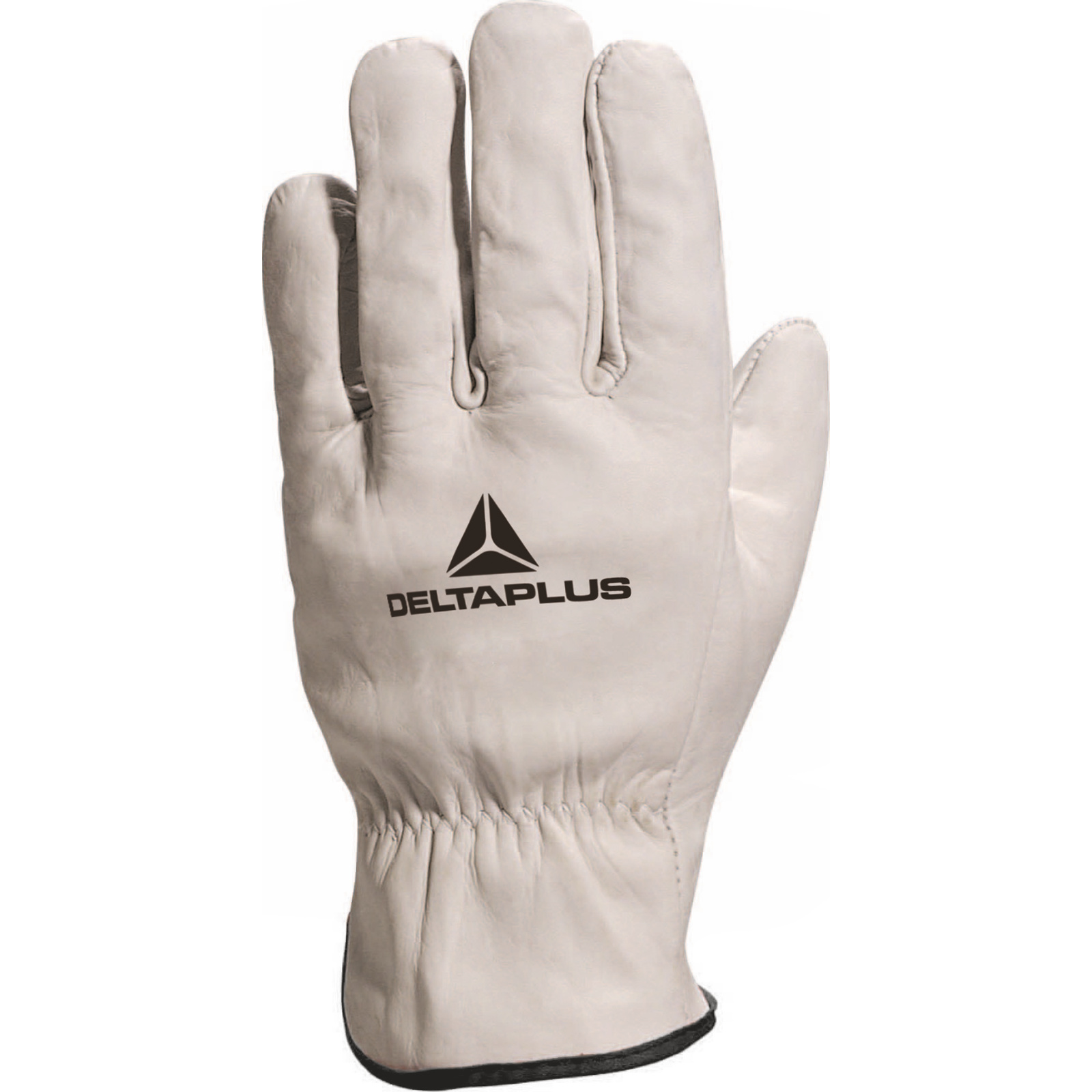 Delta Plus FBN49 White Leather Work Gloves, Size 11