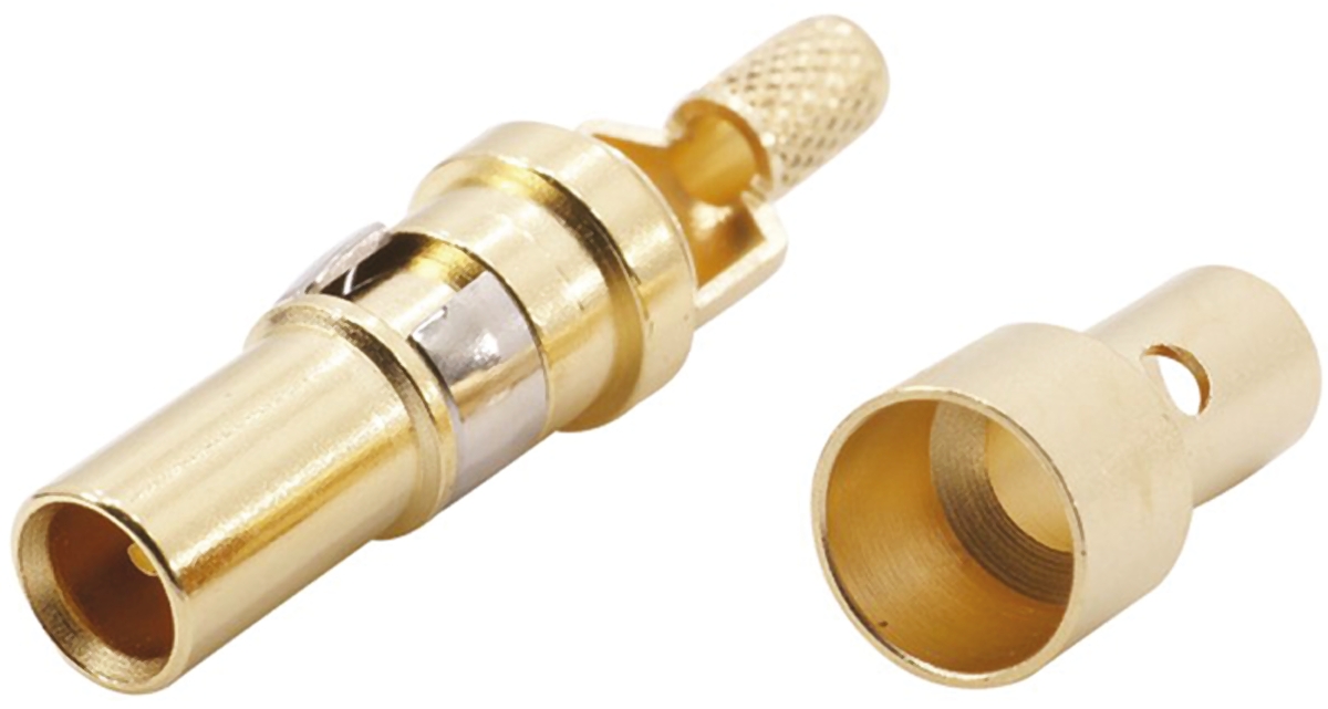 HARTING Han-Modular Female 1.5A Modular Coax F-Contact for use with 4 Contact Multi Module, Cable Group 2 Flexible Wires