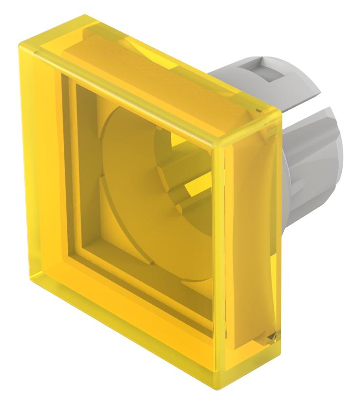 Indicator Lens Flat Style, Yellow, 20mm Long