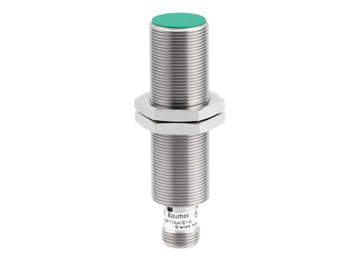 Baumer Inductive Threaded Barrel Proximity Sensor, M18, 8 mm Detection, PNP NC, 6 → 36 V dc