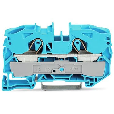 WAGO 2016-1204 TOPJOB S Series Blue, 16mm², 1-Level, Push-In Cage Clamp Termination, ATEX, EAC Ex, IECEx