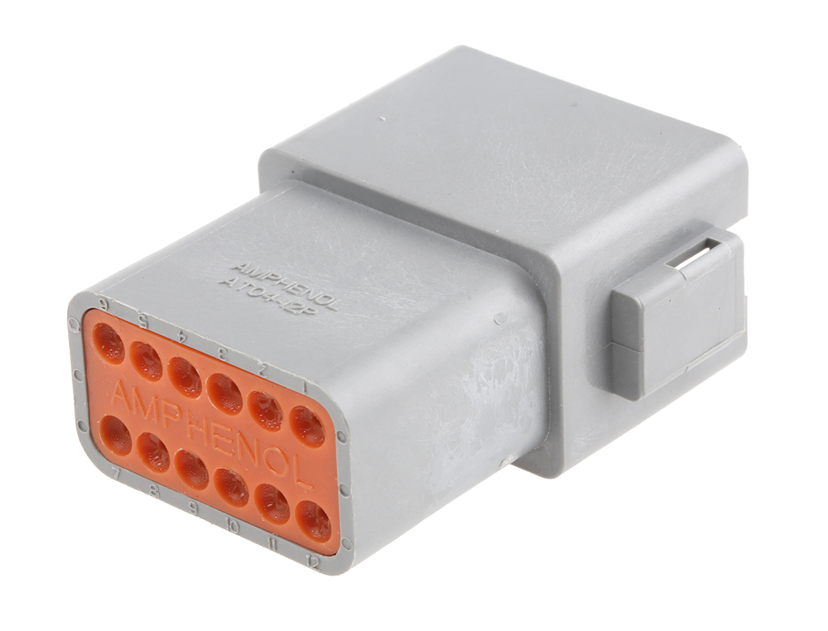 Amphenol Industrial, AT Automotive Connector Socket Cable Mount 12 Way AT04-12PA