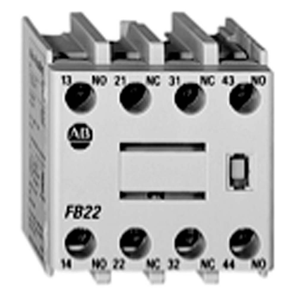 Allen Bradley Auxiliary Contact, 4 Contact, 2NC/2NO, Front Mounting, 100-FC22 100S-C/104S-C Contactors