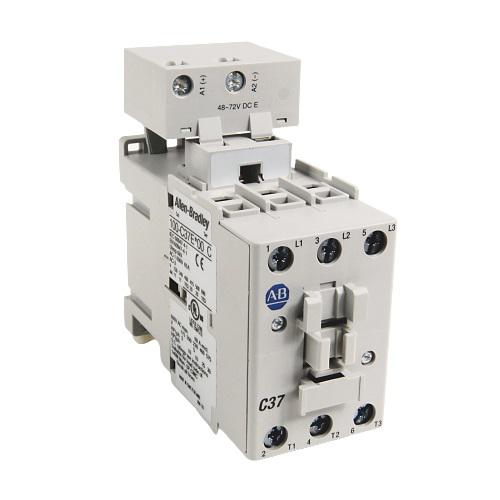 Allen Bradley 100C Contactor, 120 V ac Coil, 3-Pole, 37 A, 26 kW 24 V, 3 NO, 690V