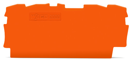 WAGO TOPJOB S, 2000 Series End and Intermediate Plate for Use with 2000 Series Terminal Blocks