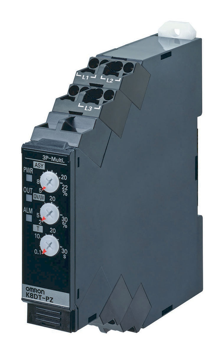 Omron Phase, Voltage Monitoring Relay, 3 Phase, SPST, DIN Rail