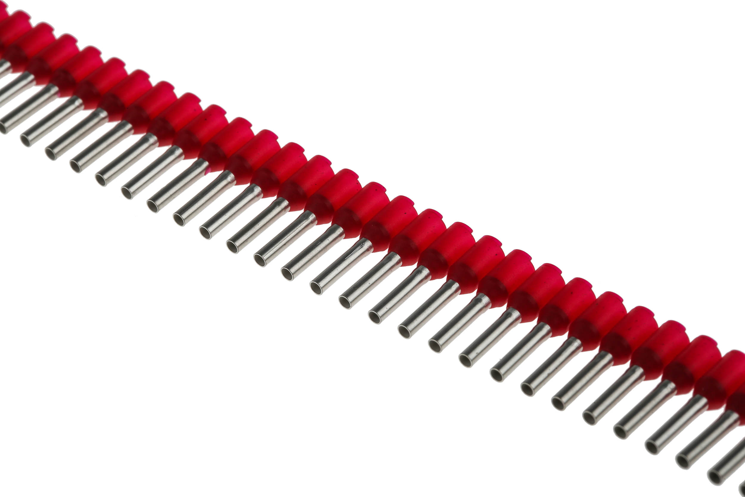 Weidmuller Insulated Crimp Bootlace Ferrule, 8mm Pin Length, 1.4mm Pin Diameter, 1mm² Wire Size, Red