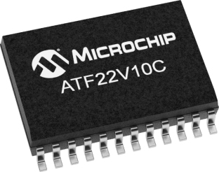 Microchip ATF22V10C-10SU, SPLD Simple Programmable Logic Device ATF22V10C 500 Gates, 10 Macro Cells, 22 I/O, ISP, 5ns