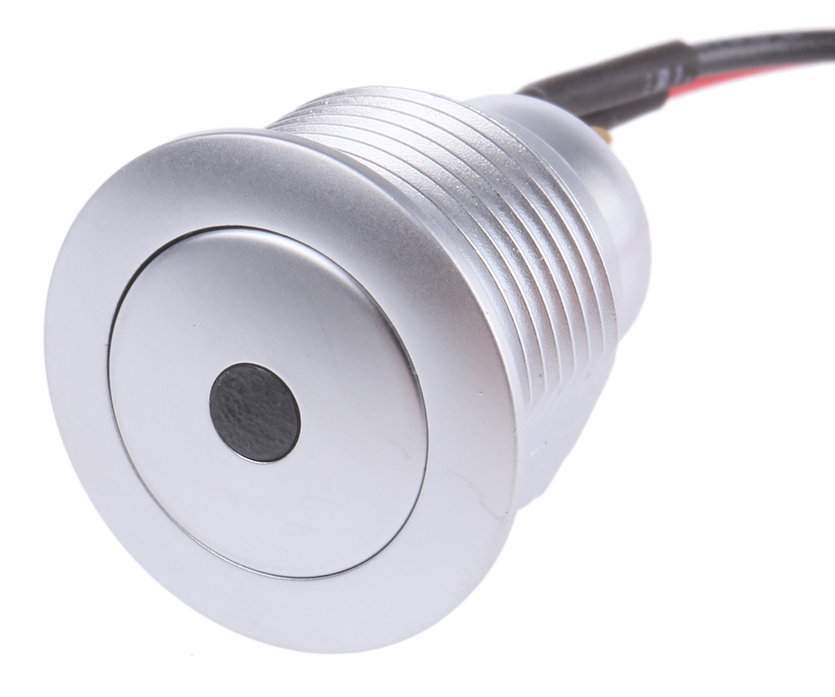 ITW Switches 57M Series Illuminated Push Button Switch, Momentary, Panel Mount, 16.1mm Cutout, SPST, Green LED, 48V dc,
