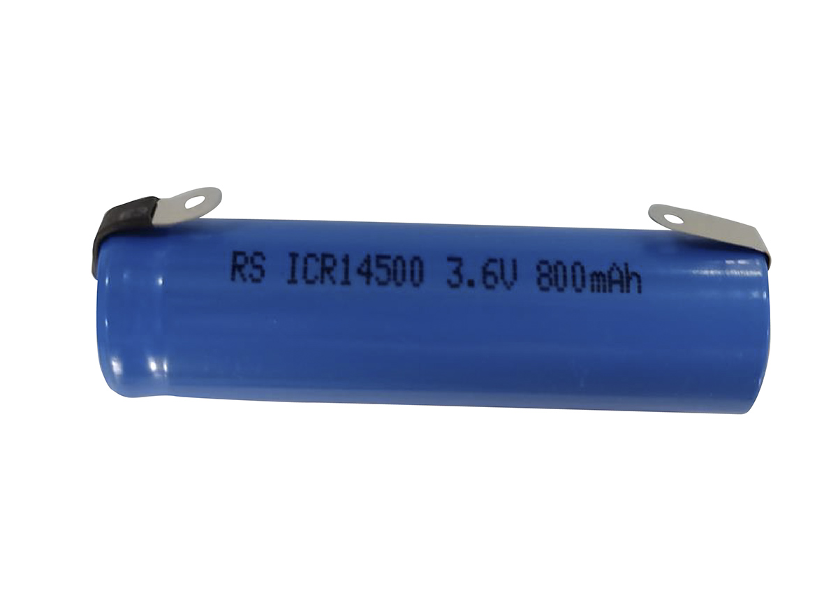 RS PRO RS PRO, 3.7V, 14500, Lithium-Ion Rechargeable Battery, 820mAh