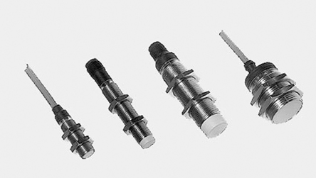 Carlo Gavazzi Inductive Threaded Barrel Proximity Sensor, M18, 5 mm Detection, PNP NO, 10 → 40 V dc, 12 →