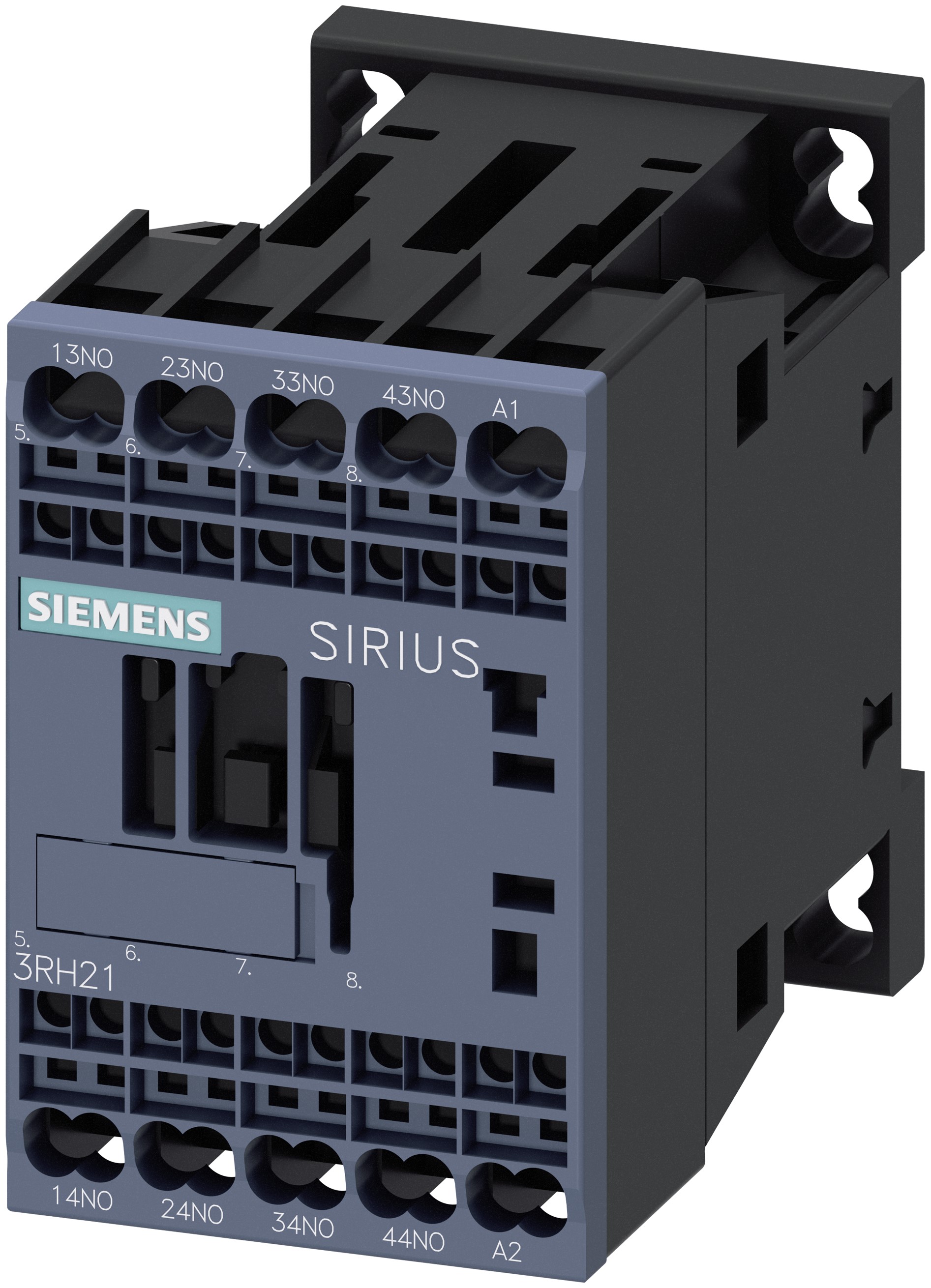 Siemens SIRIUS 3RH2 Contactor Relay, 10 A, 4NO, 600 V dc, 690 V ac