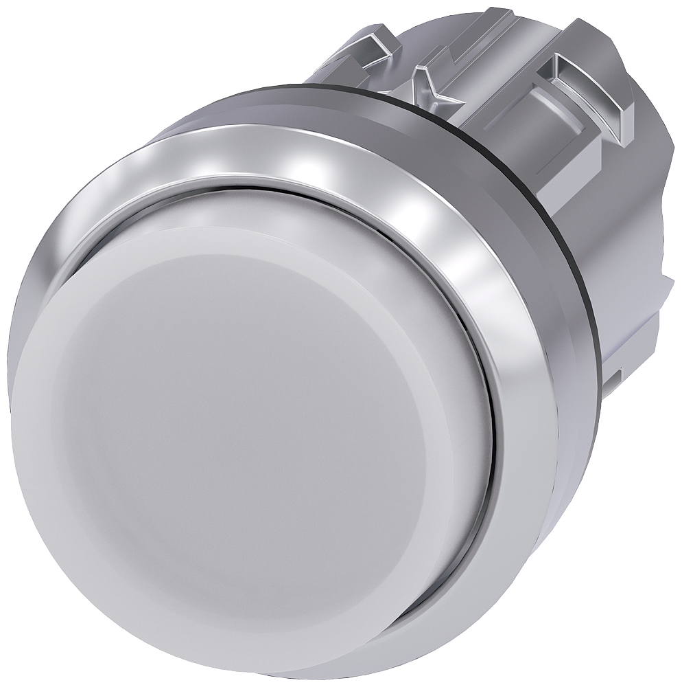 Siemens SIRIUS ACT 3SU10 Series White Momentary Push Button Head, 22mm Cutout, IP66, IP67, IP69K