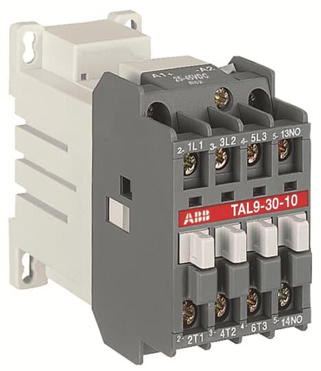ABB TAL Contactor, 17/32 V dc Coil, 3-Pole, 4 A, 5.5 kW 17 to 32 V, 4 NO, 690V