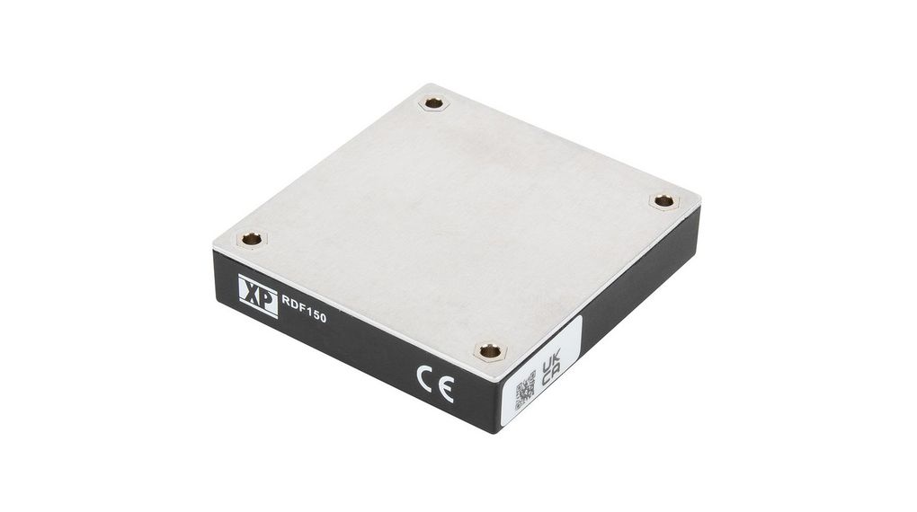 XP Power RDF150 DC-DC Converter, 12V dc/ 10A Output, 14 → 160 V dc Input, 150W, Through Hole, +100°C Max Temp