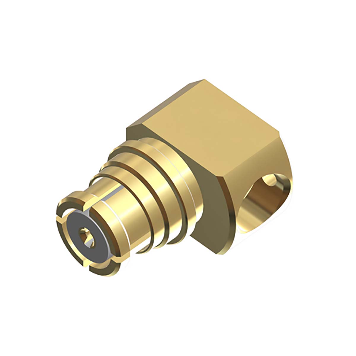 Huber+Suhner 26_SMP-50-2-2/111_NE Series, Jack Surface Mount SMP Connector, 50Ω, Solder Termination, Right Angle Body