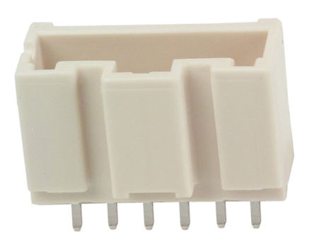 Hirose DF1E Series Straight Through Hole PCB Header, 6 Contact(s), 2.5 mm Pitch, 1 Row, Shrouded