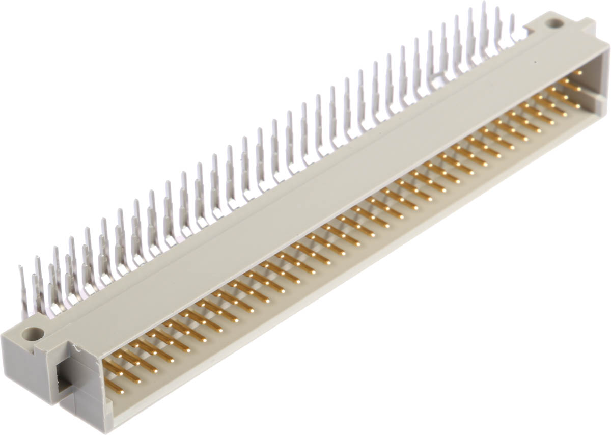 HARTING DIN 41612 96 Way 2.54mm Pitch, Type Connector Class C2, 3 Row, Right Angle DIN 41612 Connector, Plug