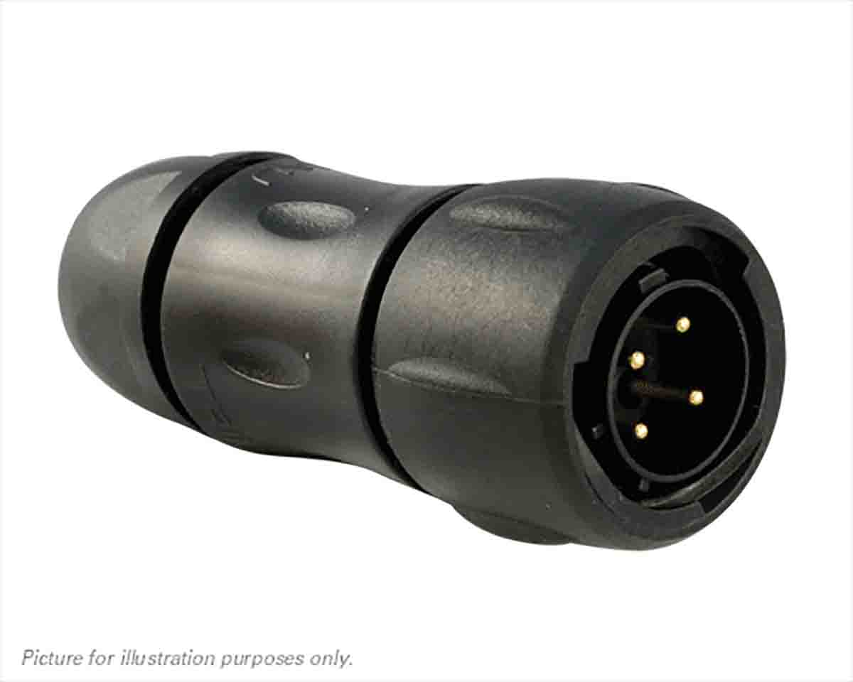 Souriau Sunbank by Eaton Circular Connector, 4 Contacts, Cable, Standard Connector, Socket, Male, IP68, IP69K, UTS