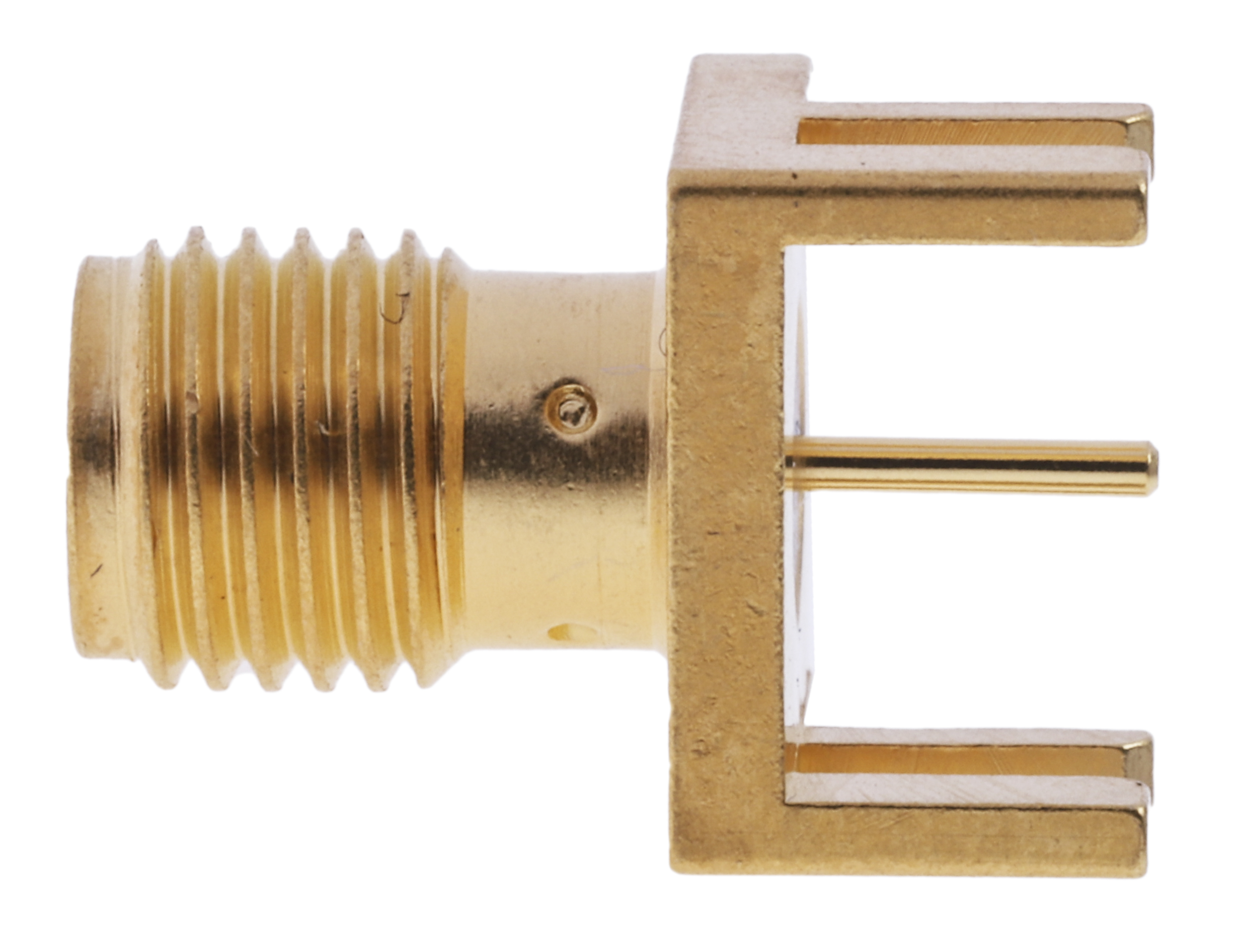 Cinch SMA Series, Jack Edge Mount SMA Connector, 50Ω, Solder Termination, Straight Body