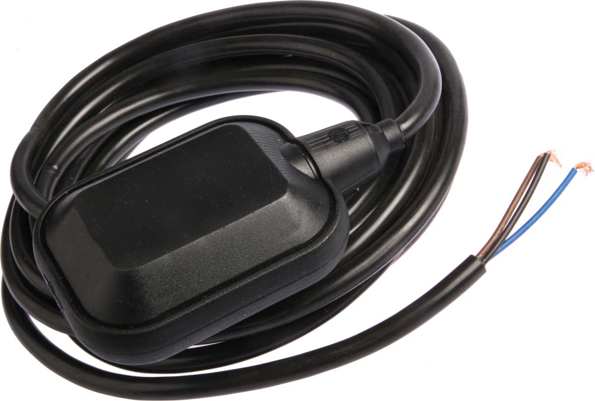 Flowline Switch-Tek Series Vertical PP Float Switch, Float Level Switch, 4.3m Cable, SPDT, 250V ac Max