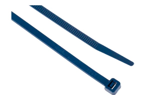 RS PRO Cable Tie, Metal Detectable, 150mm x 3.6 mm, Blue Metal Detectable, Pk-250