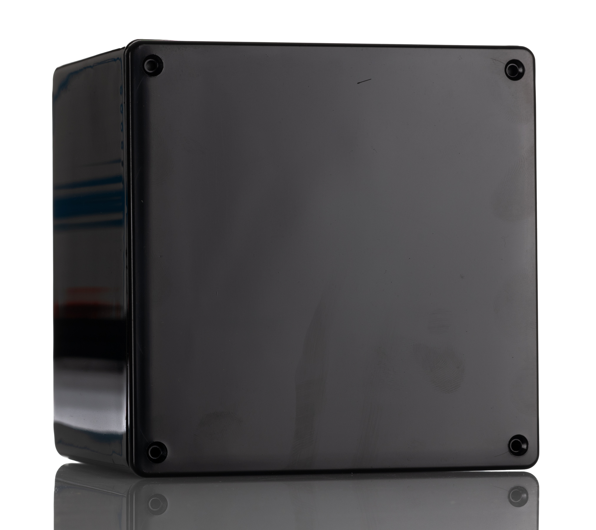 Hammond 1591 Series Black ABS Enclosure, IP54, Black Lid, 119 x 119 x 89mm