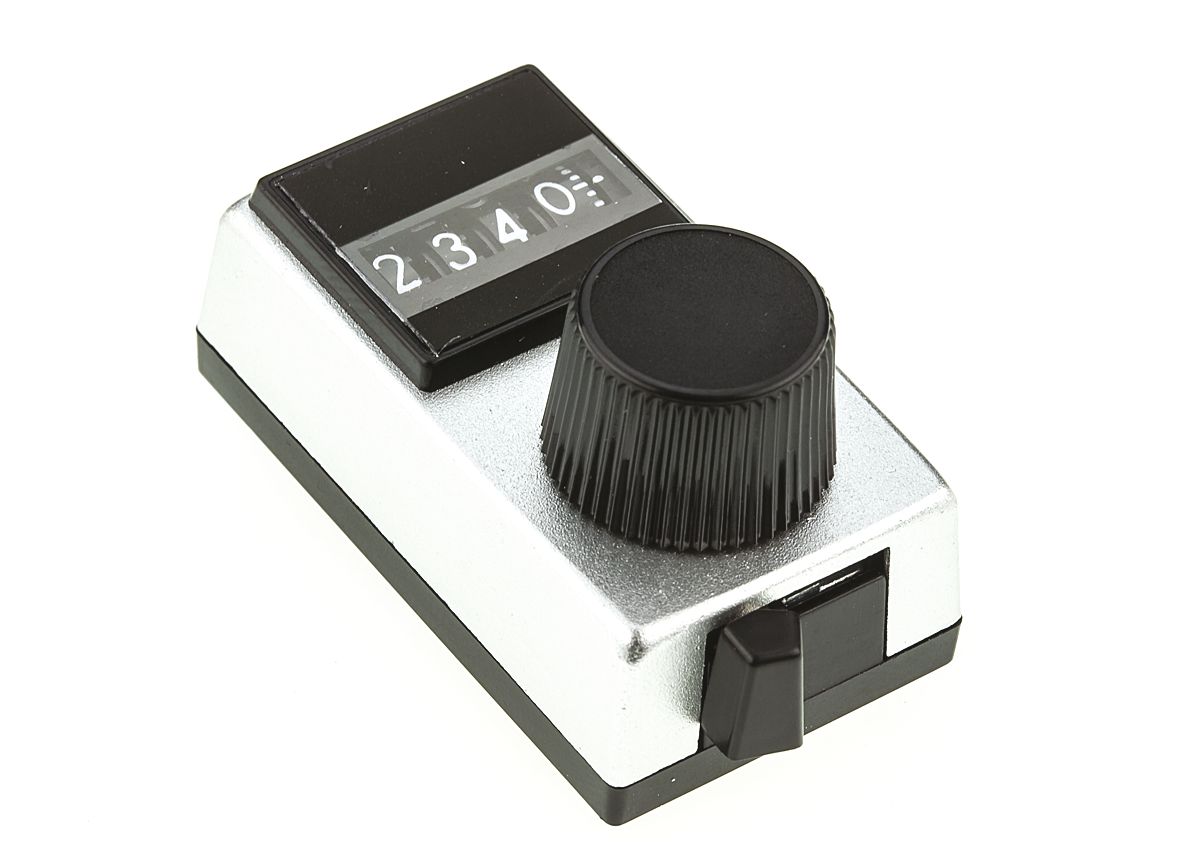 Vishay 17.7mm Silver Potentiometer Knob for 6.35mm Shaft Splined, 15B31B10