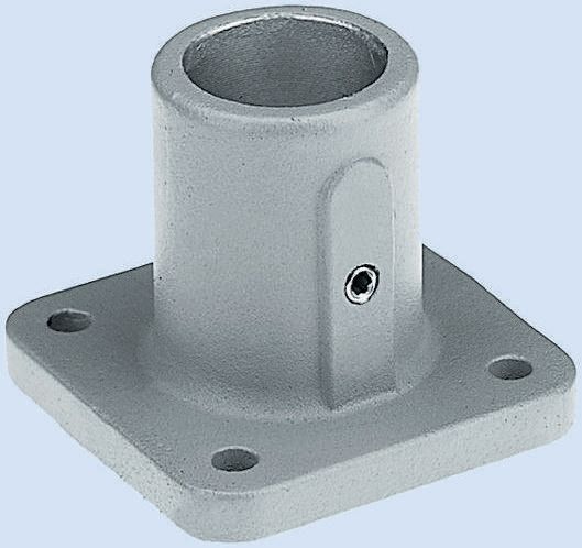 Rose Base Clamp, Connecting Component, Strut Profile 14 mm