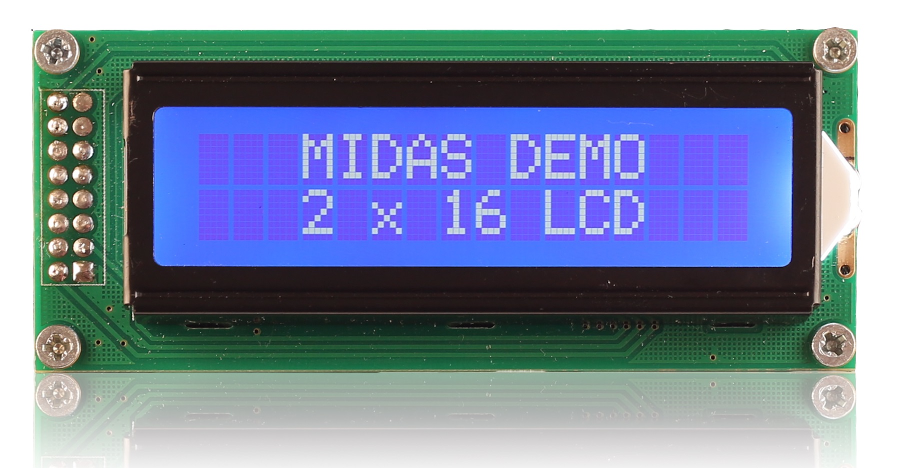 Midas MC21605B6WK-BNMLW-V2 Alphanumeric LCD Alphanumeric Display, 2 Rows by 16 Characters