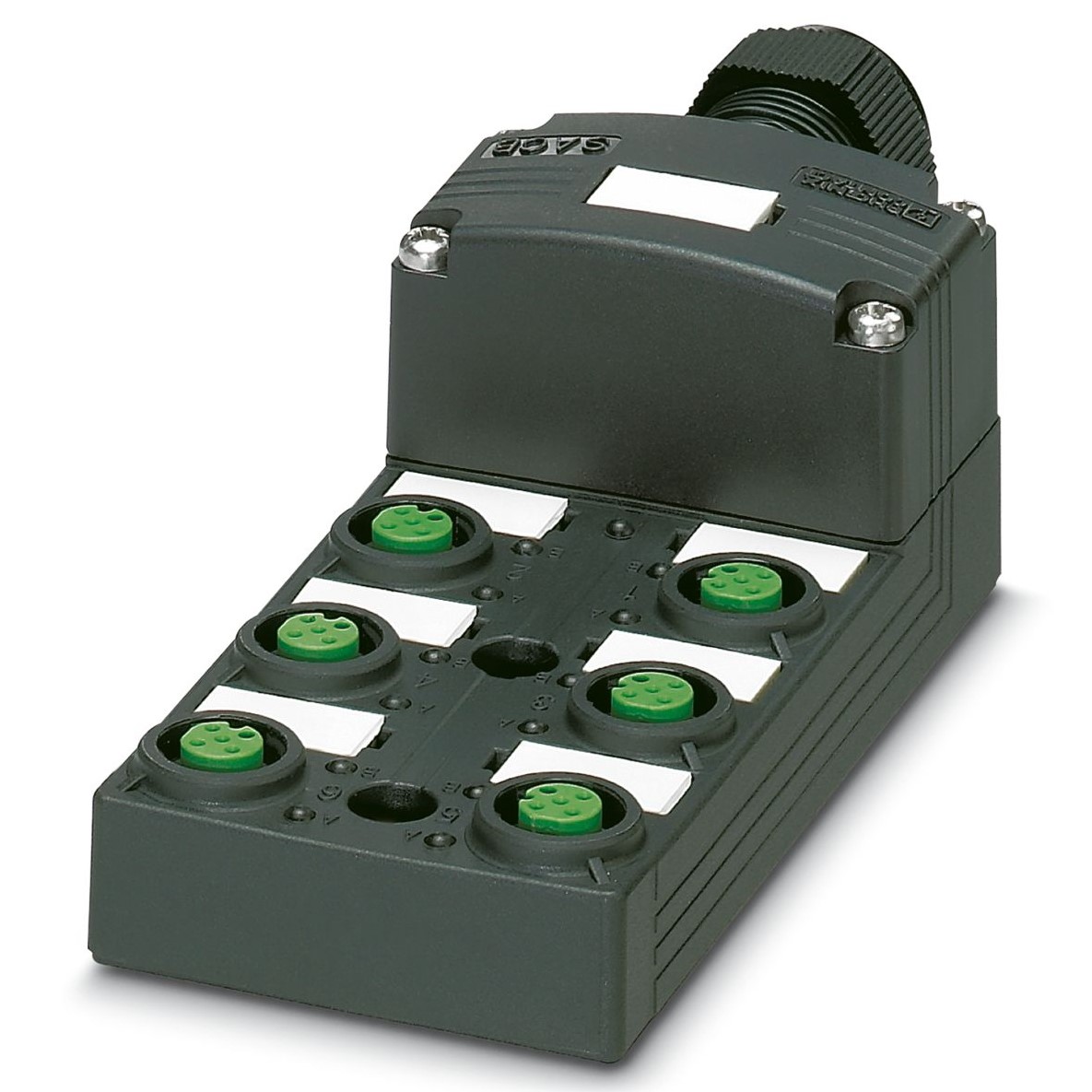 Phoenix Contact SACB Series Sensor Box, M12, 4 way, 6 port