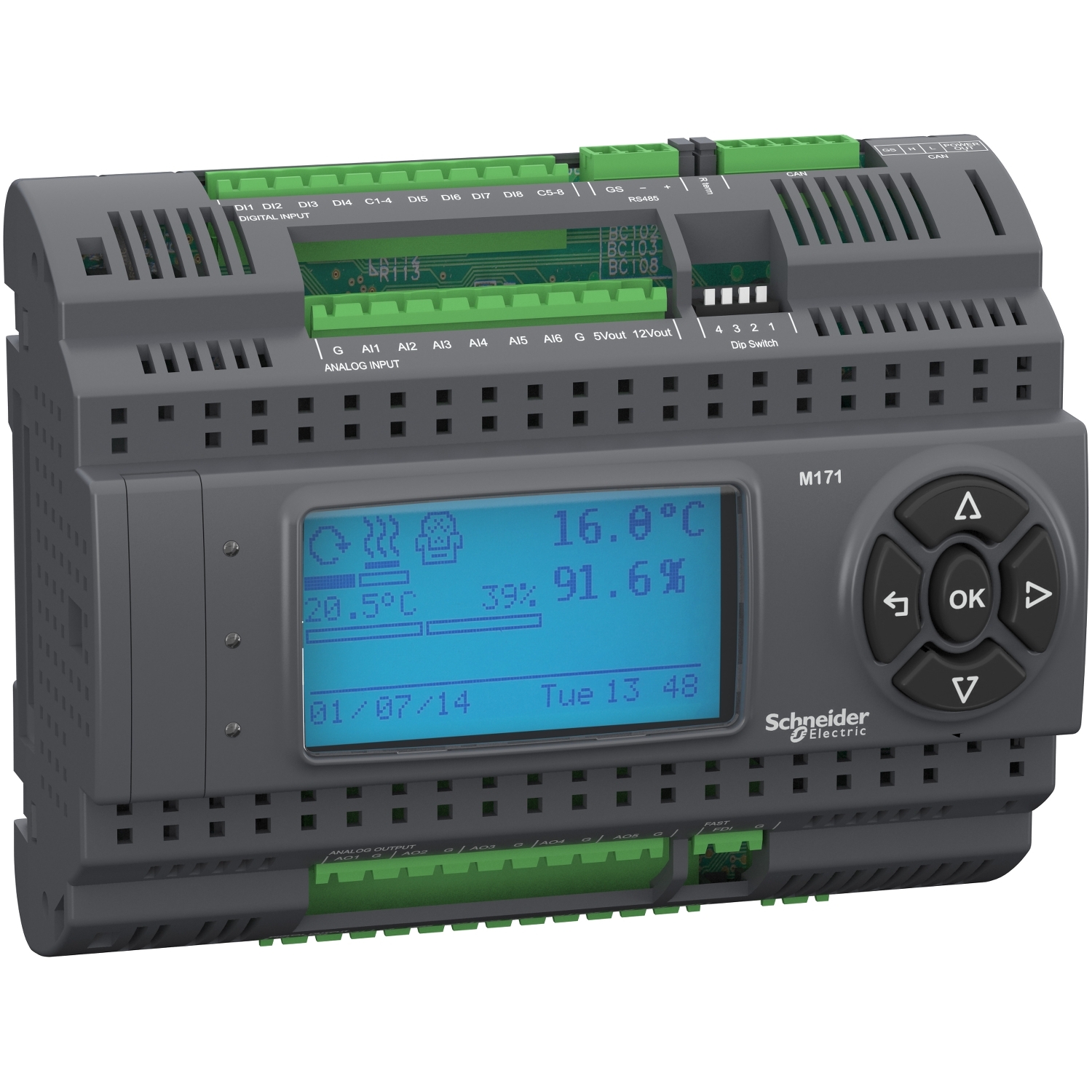 Schneider Electric Series PLC I/O Module for Use with HVAC, Pumping, 24 → 48 V dc Supply, Relay Output,
