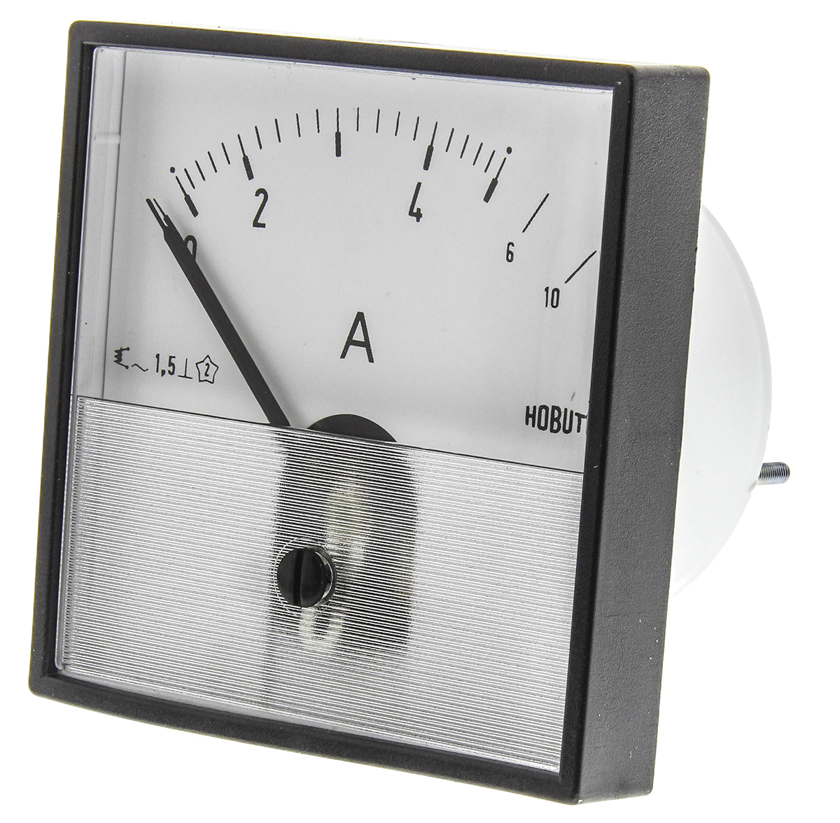 HOBUT Analogue Panel Ammeter 0/5/10A Direct Connected AC, 72mm x 72mm Moving Iron