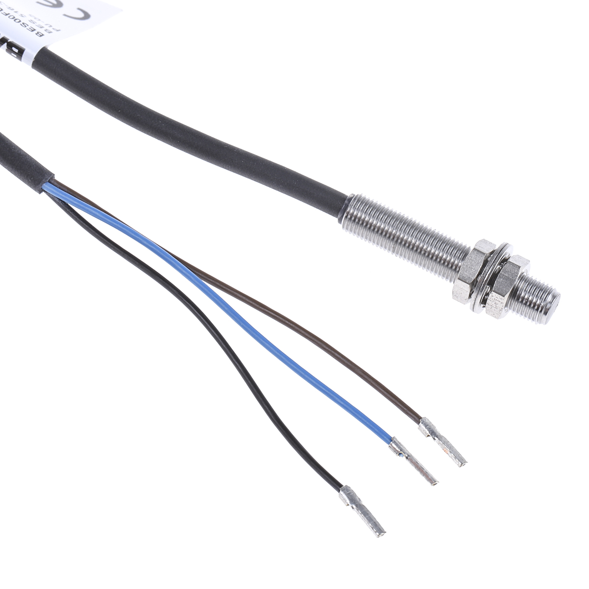 BALLUFF Inductive Threaded Barrel Proximity Sensor, M5, 0.8 mm Detection, PNP NO, 10 → 30 V dc