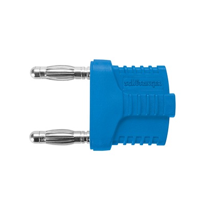 Schutzinger Blue Male Banana Connector, 4 mm Connector, Socket Termination, 12A, 30 V ac, 60 V dc, Nickel Plating